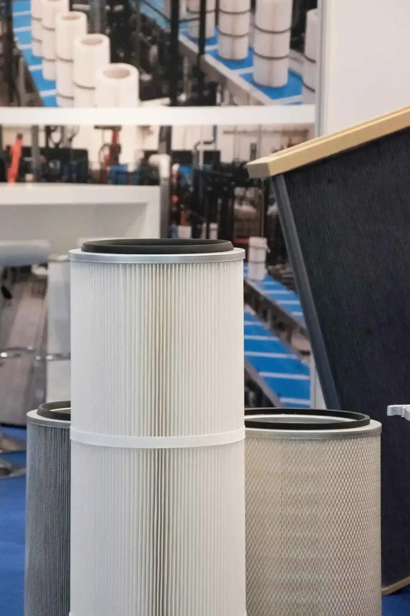 filter on stand
